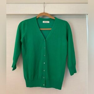Leadingstar Green Buttoned Knit Top- Small